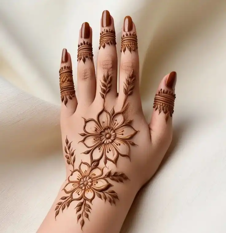mehndi design front side